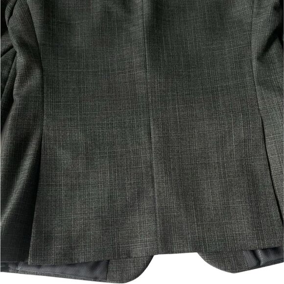 Michael Kors Mens Blazer Gray Plaid Check Dual‎ Vent 38S Sport Suit Coat Jacket - Picture 4 of 7